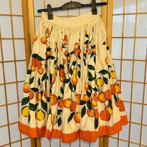 Retro citrus skirt by Pinup Couture